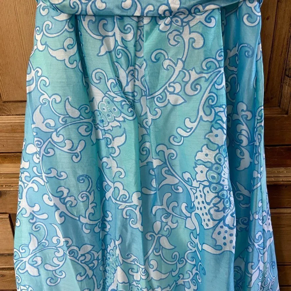 NWT Lilly Pulitzer 4 Dress Sleeveless Angelette Dress Via Blue Making The Rounds - Picture 5 of 16